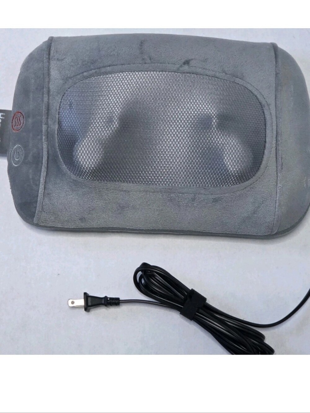 HoMedics Shiatsu Massage Pillow with Heat Gel Nodes Gray SP-92HJ Deep Tissue